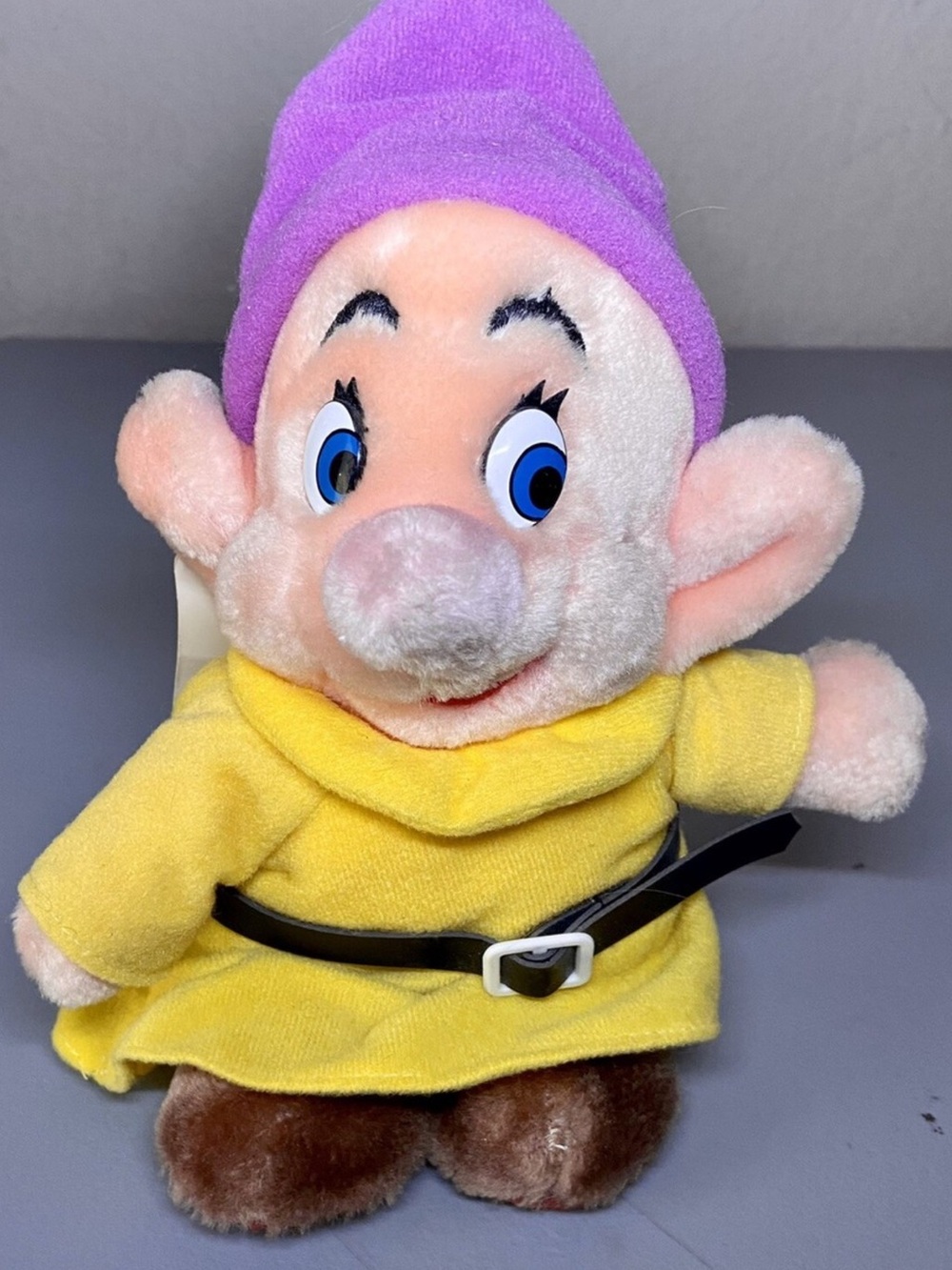 Vintage 1987 Dopey 8” Plush From Disney’s “Snow White And The Seven Dwarfs”